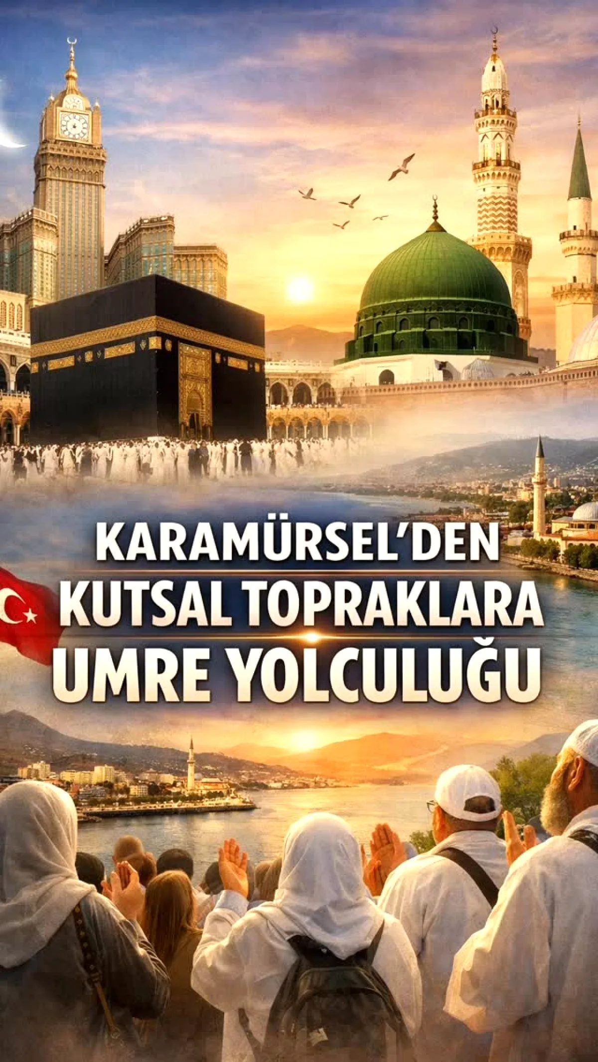 Karamürsel'den Umre Yolcuları Dualarla Uğurlandı Karamürsel'den Umre Yolcuları Dualarla Uğurlandı