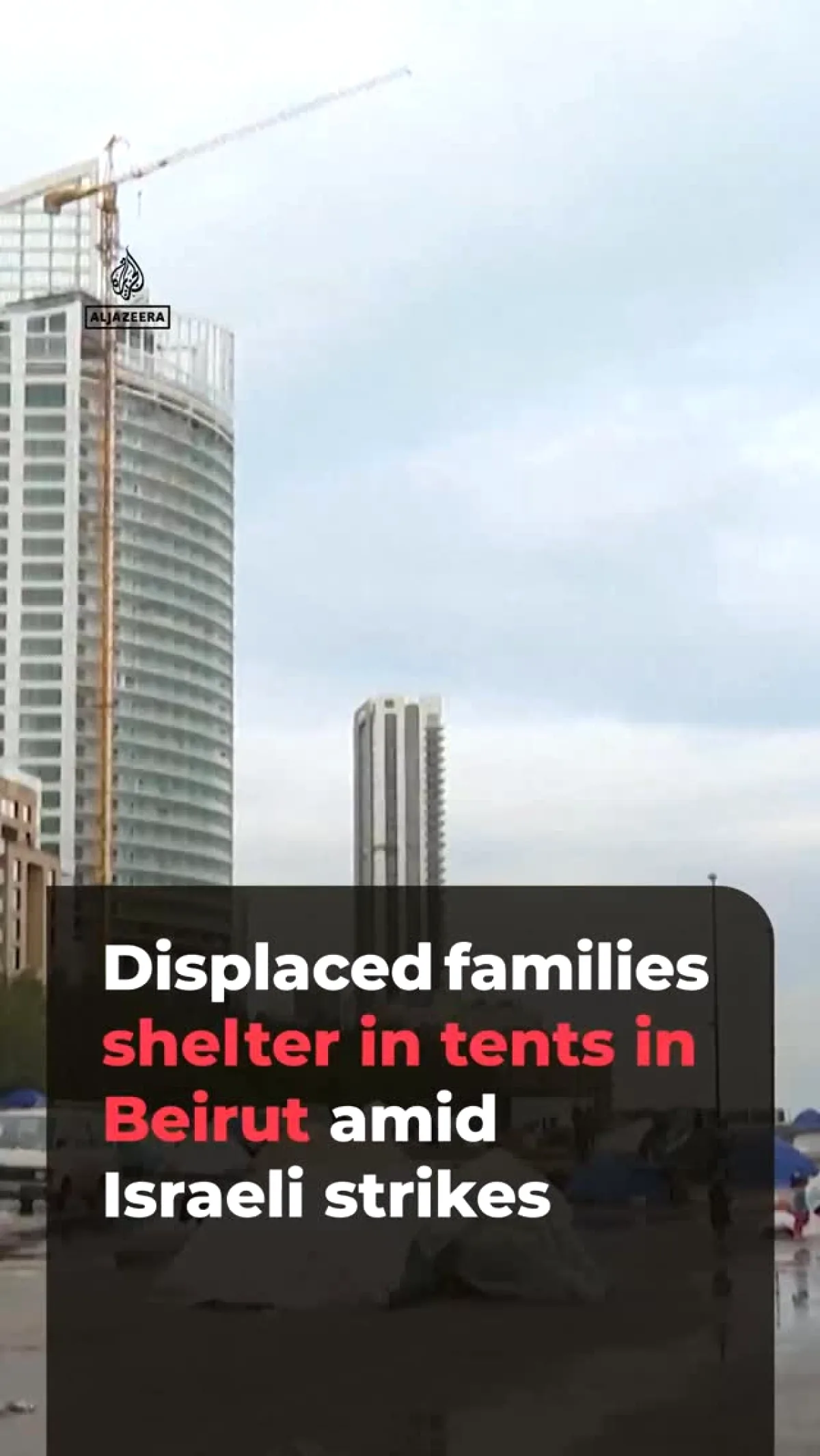 Beyrut'ta Yağmur Altında Çadırkent Beyrut'ta Yağmur Altında Çadırkent
