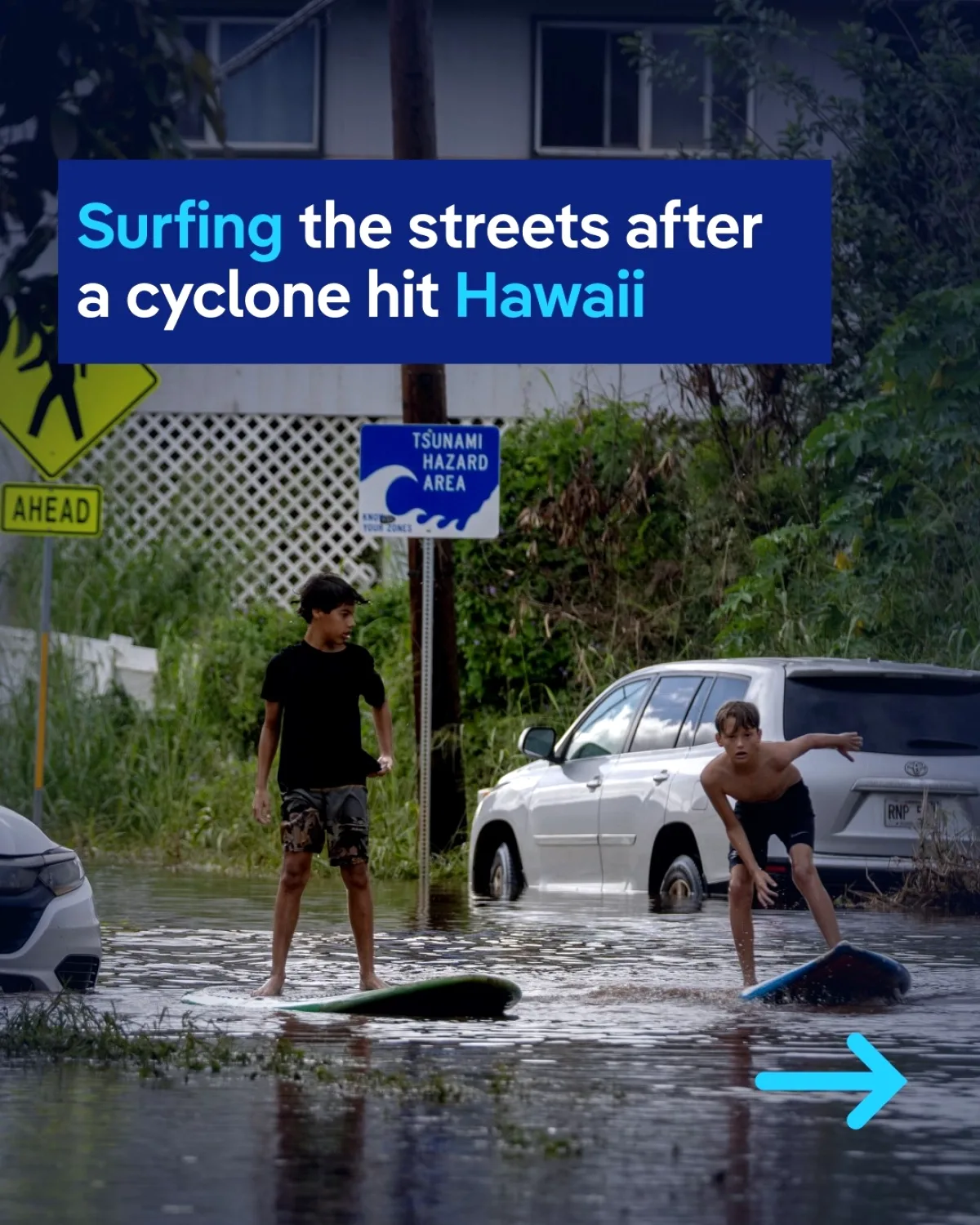 Hawaii'de Büyük Dalgaların Merkezini Sular Bastı Hawaii'de Büyük Dalgaların Merkezini Sular Bastı