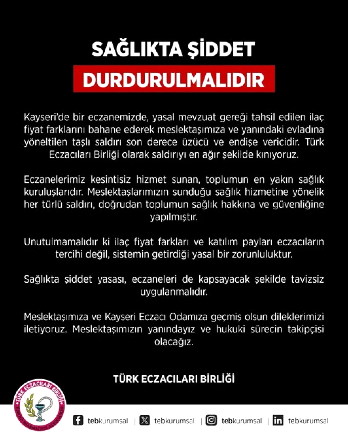 Eczacılar İçin Kritik İki Gelişme Açıklandı Eczacılar İçin Kritik İki Gelişme Açıklandı