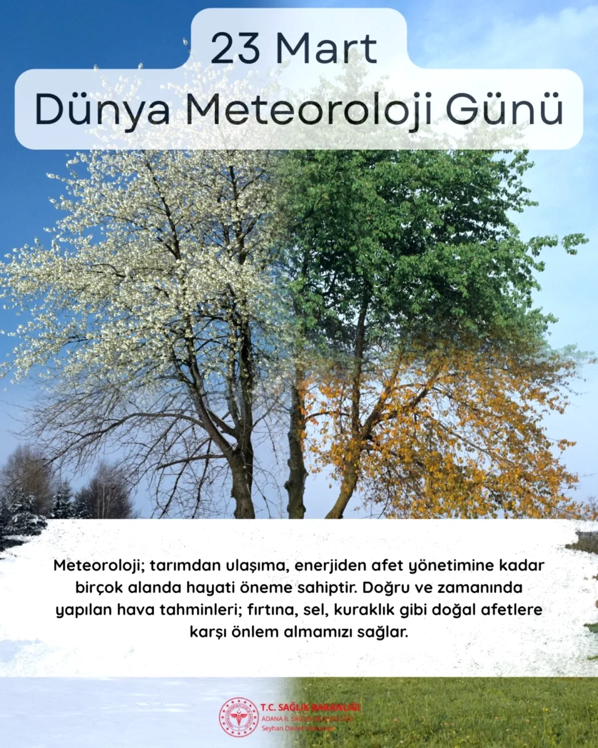 Seyhan Devlet Hastanesi'nde Meteoroloji ve Sağlık İşbirliği Seyhan Devlet Hastanesi'nde Meteoroloji ve Sağlık İşbirliği