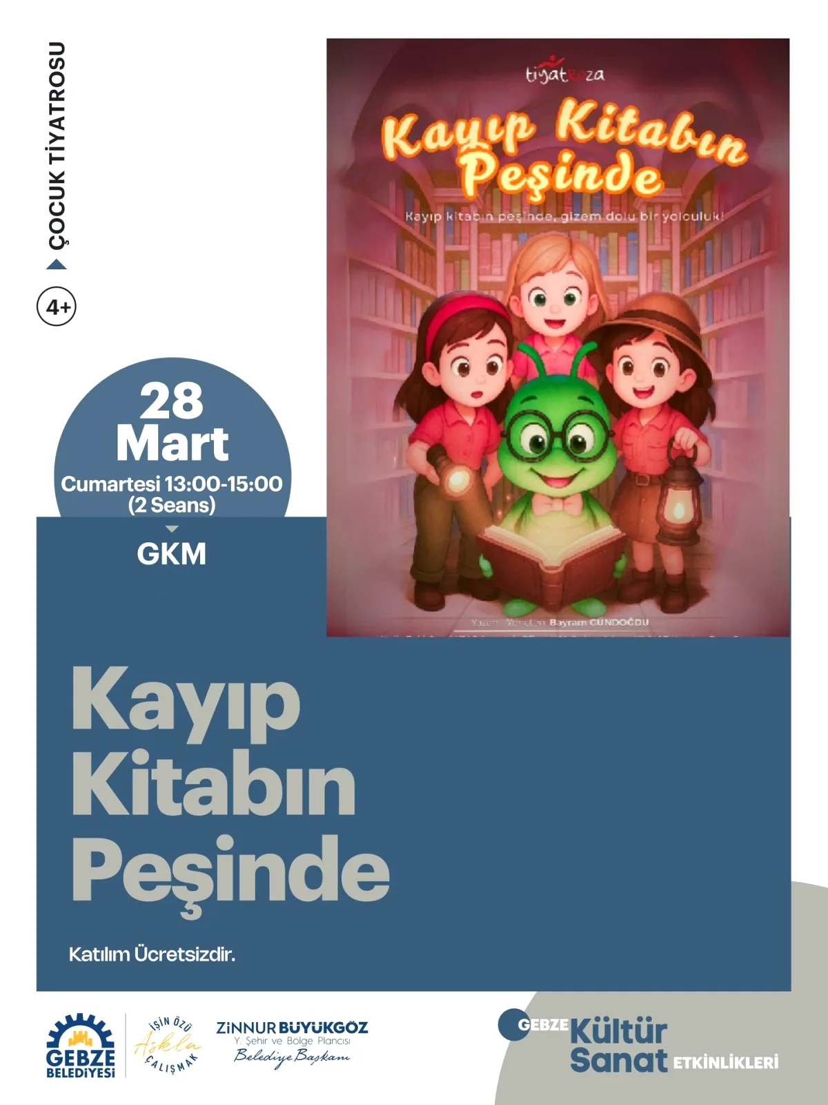 Gebze'de Çocuklar İçin Ücretsiz Tiyatro Macerası Gebze'de Çocuklar İçin Ücretsiz Tiyatro Macerası