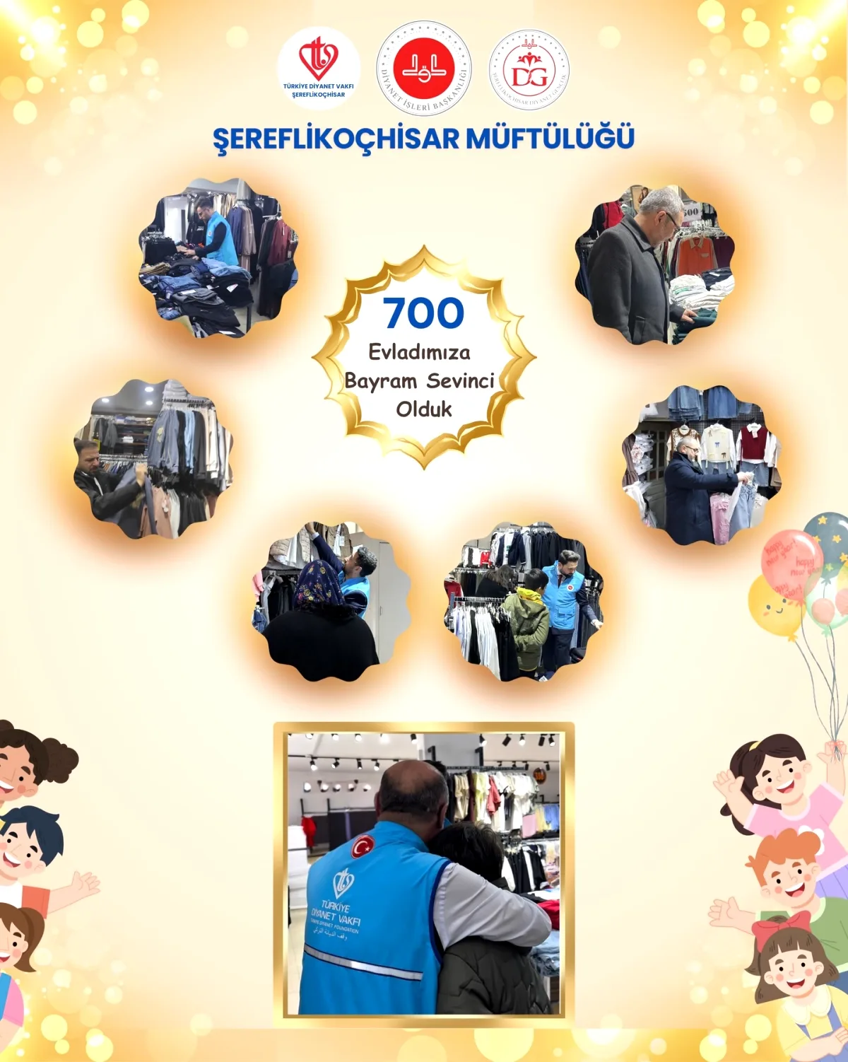 Şereflikoçhisar'da 700 Çocuğa Bayram Sevinci Yaşatıldı Şereflikoçhisar'da 700 Çocuğa Bayram Sevinci Yaşatıldı