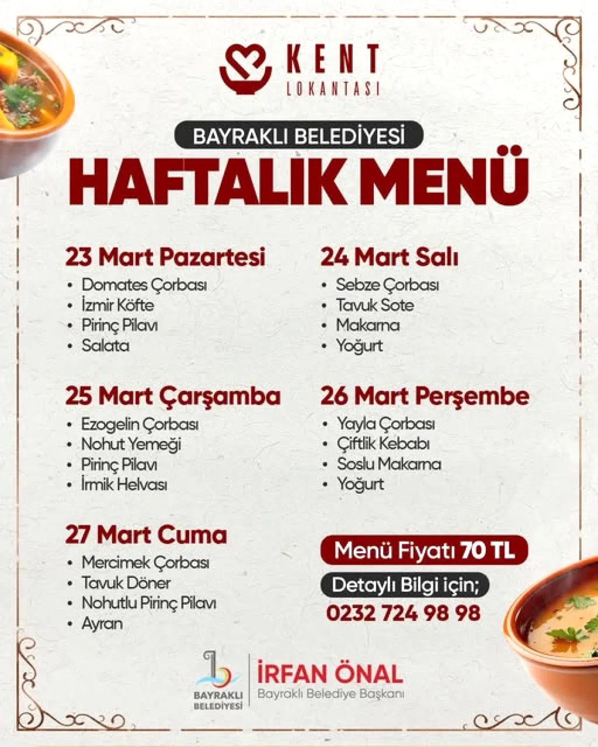 Bayraklı'da Lezzetli ve Ekonomik Sofralar Kuruluyor Bayraklı'da Lezzetli ve Ekonomik Sofralar Kuruluyor
