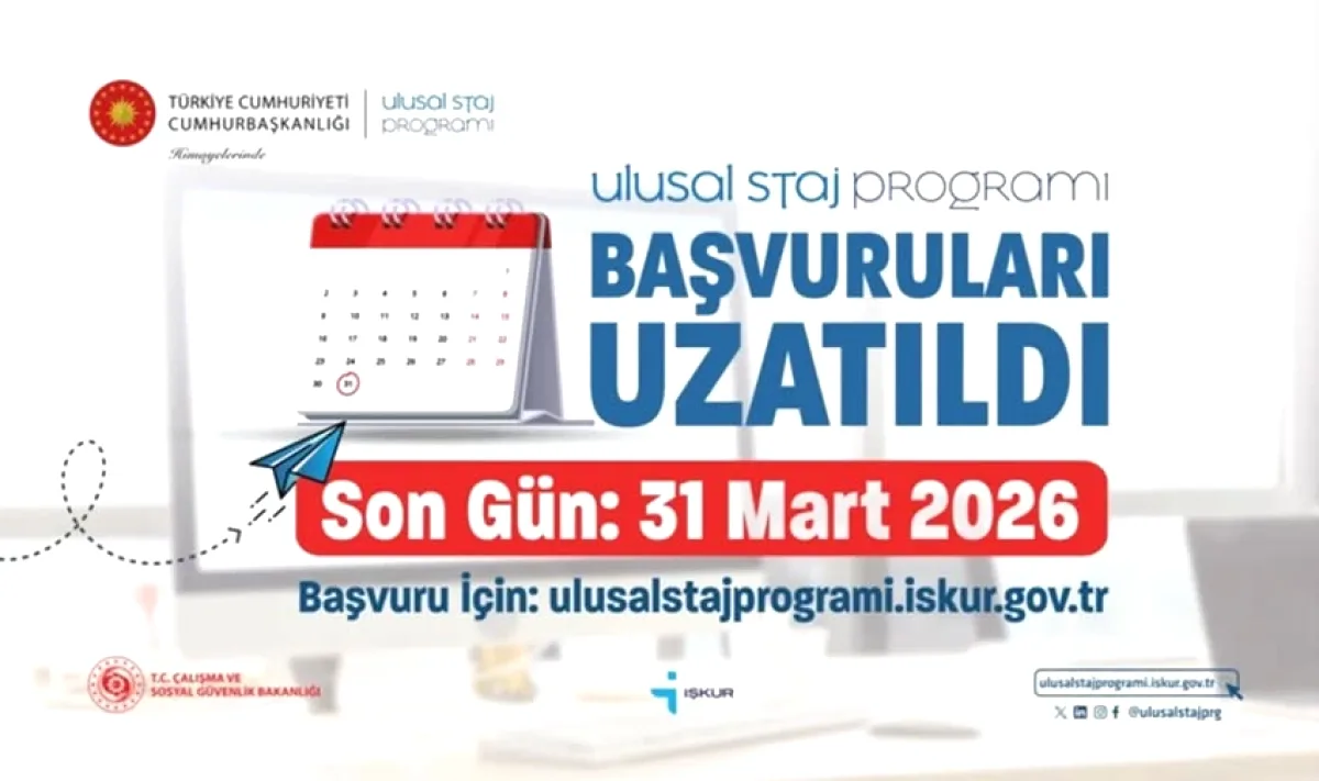 Ulusal Staj Programı İçin Başvuru Süresi Yaklaşıyor Ulusal Staj Programı İçin Başvuru Süresi Yaklaşıyor