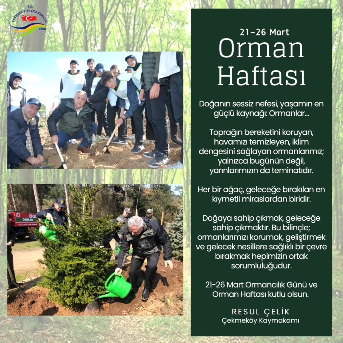 Çekmeköy'den 21 Mart Mesajı Çekmeköy'den 21 Mart Mesajı