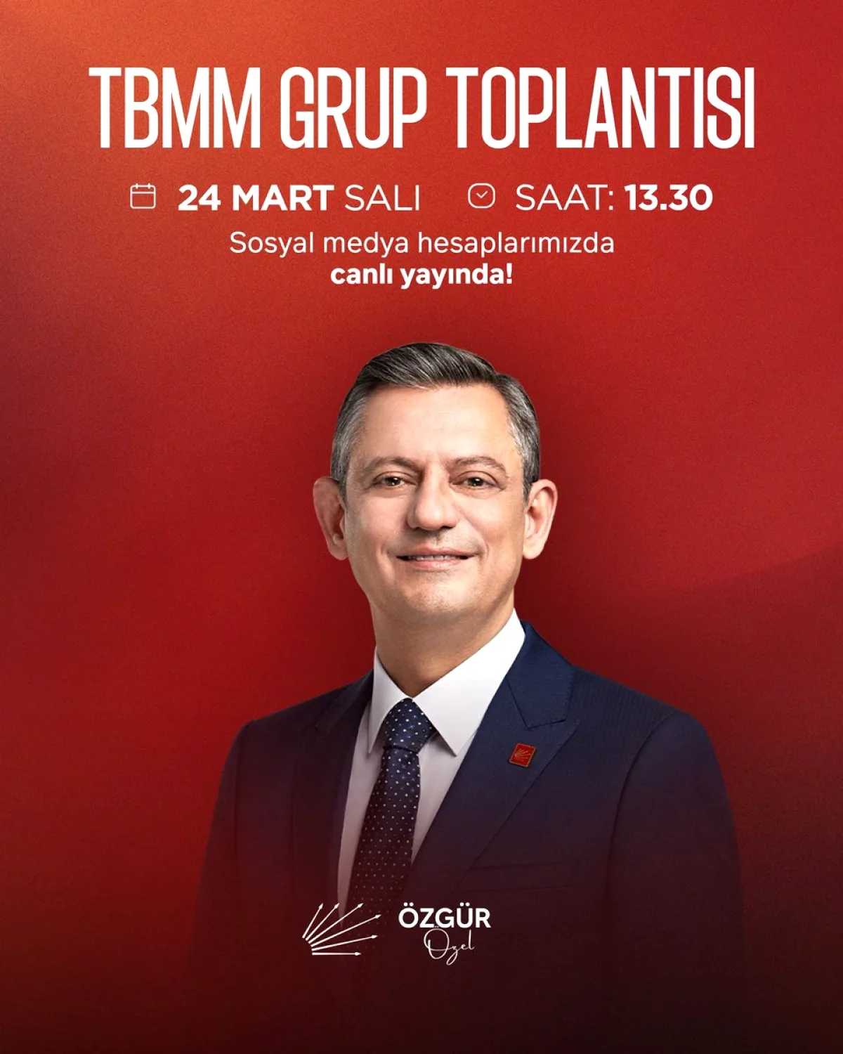 Özgür Özel'in TBMM'deki Konuşma Zamanı Açıklandı Özgür Özel'in TBMM'deki Konuşma Zamanı Açıklandı