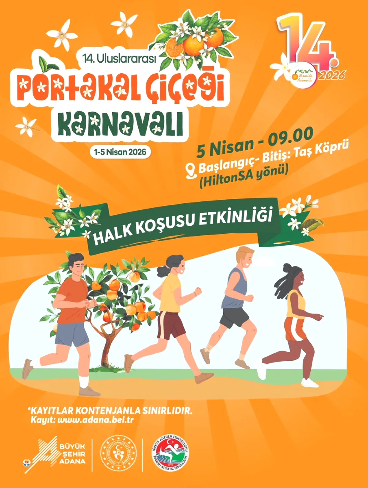 Adana'nın Kokulu Festivalinde Halk Koşusu Heyecanı Adana'nın Kokulu Festivalinde Halk Koşusu Heyecanı