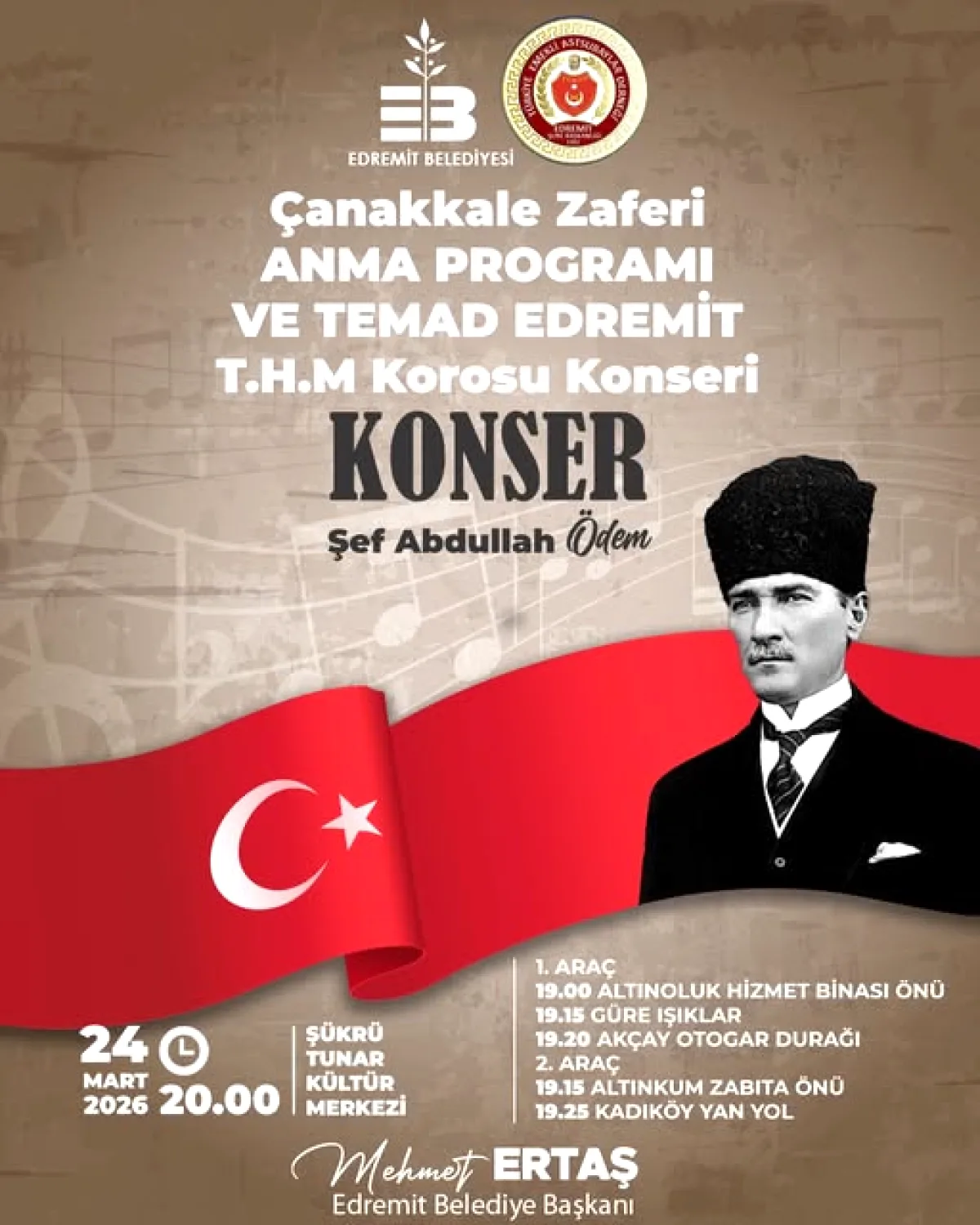 Edremit'te Anlamlı Müzik Gecesine Davet Edremit'te Anlamlı Müzik Gecesine Davet