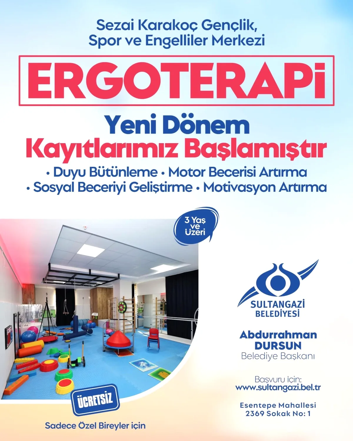 Sultangazi'de Özel Bireyler İçin Yeni Dönem Başlıyor Sultangazi'de Özel Bireyler İçin Yeni Dönem Başlıyor