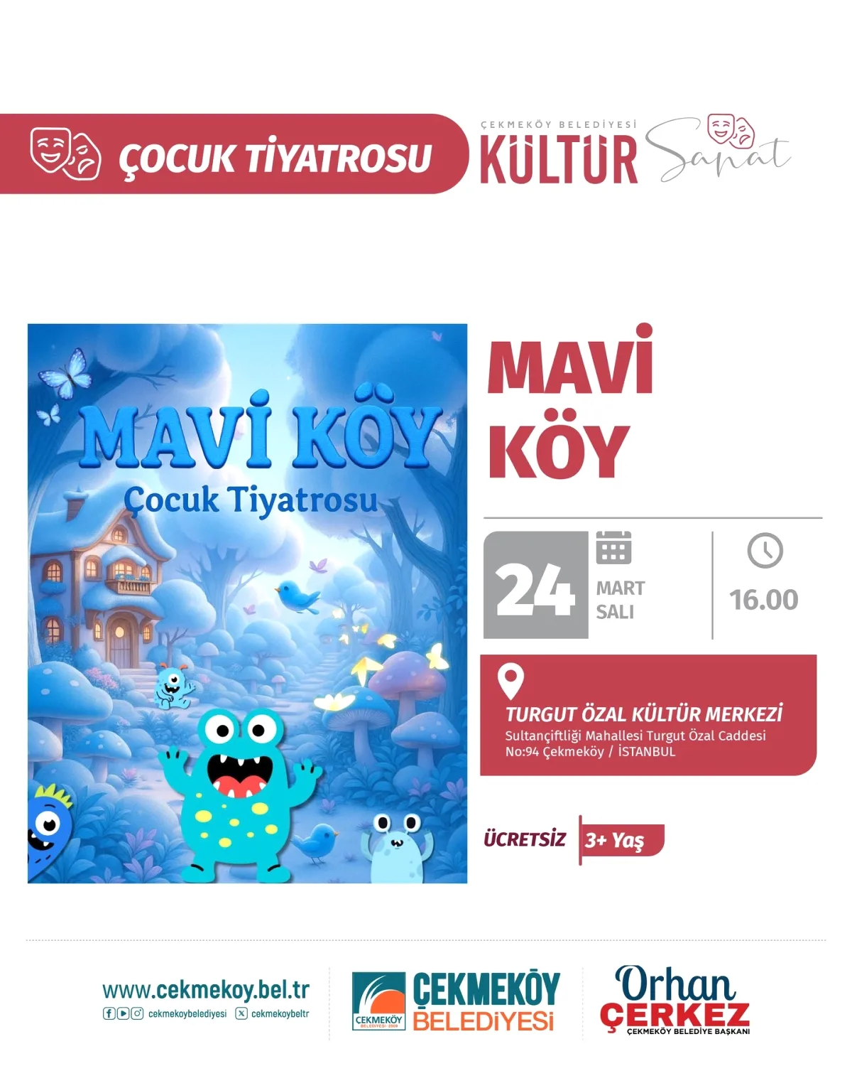 Çekmeköy'de Çocuklar İçin Özel Tiyatro Gösterisi Çekmeköy'de Çocuklar İçin Özel Tiyatro Gösterisi
