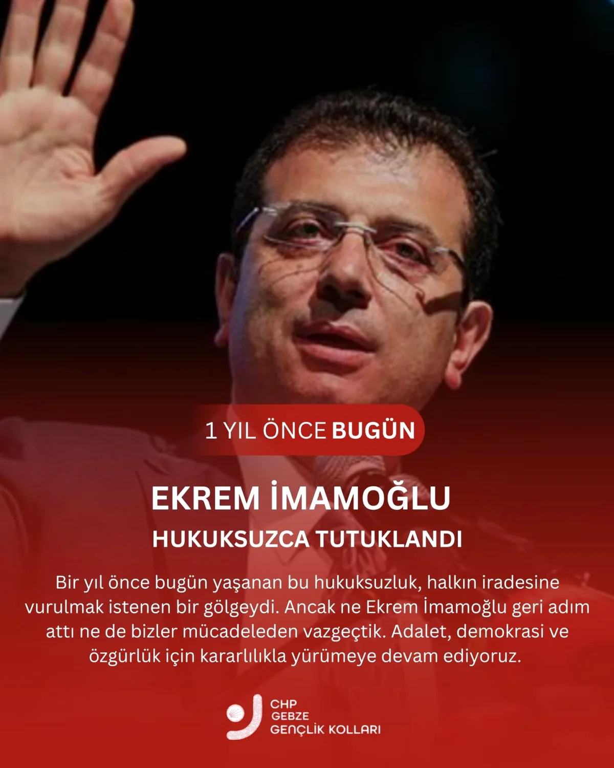 CHP'li Gençlerden Tarihe İşaret Eden Açıklama CHP'li Gençlerden Tarihe İşaret Eden Açıklama