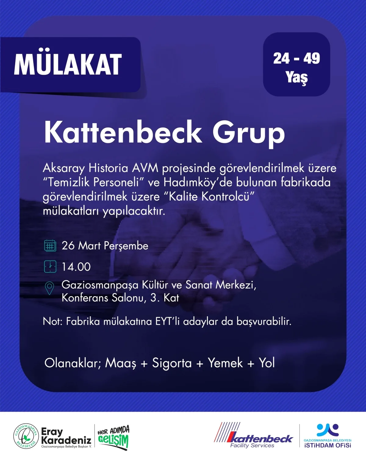 Gaziosmanpaşa'da İki Farklı Proje İçin Mülakat Heyecanı Gaziosmanpaşa'da İki Farklı Proje İçin Mülakat Heyecanı