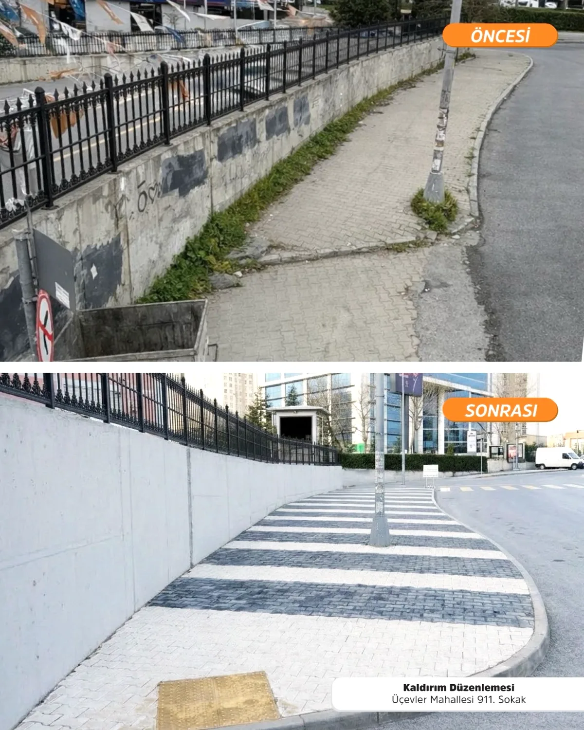 Esenyurt'ta Sokaklar Modern Görünüme Kavuşuyor Esenyurt'ta Sokaklar Modern Görünüme Kavuşuyor