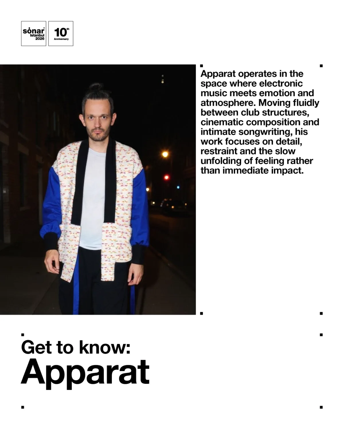Apparat, Sónar İstanbul'un 10. Yıl Kutlamasına Katılıyor Apparat, Sónar İstanbul'un 10. Yıl Kutlamasına Katılıyor