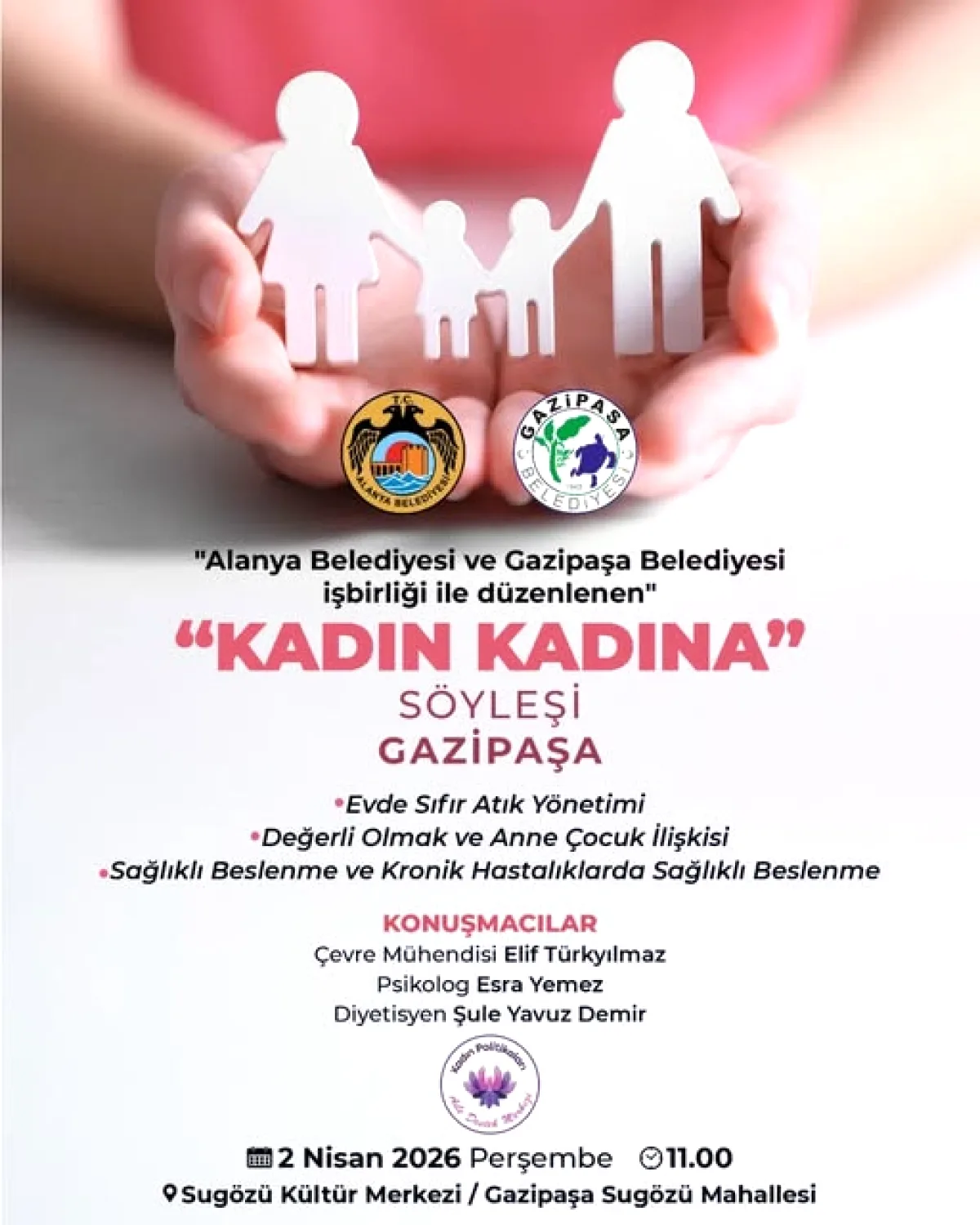 Gazipaşa'da Kadınlar İçin Özel Buluşma: Sıfır Atık ve Sağlıklı Yaşam Konuşulacak Gazipaşa'da Kadınlar İçin Özel Buluşma: Sıfır Atık ve Sağlıklı Yaşam Konuşulacak