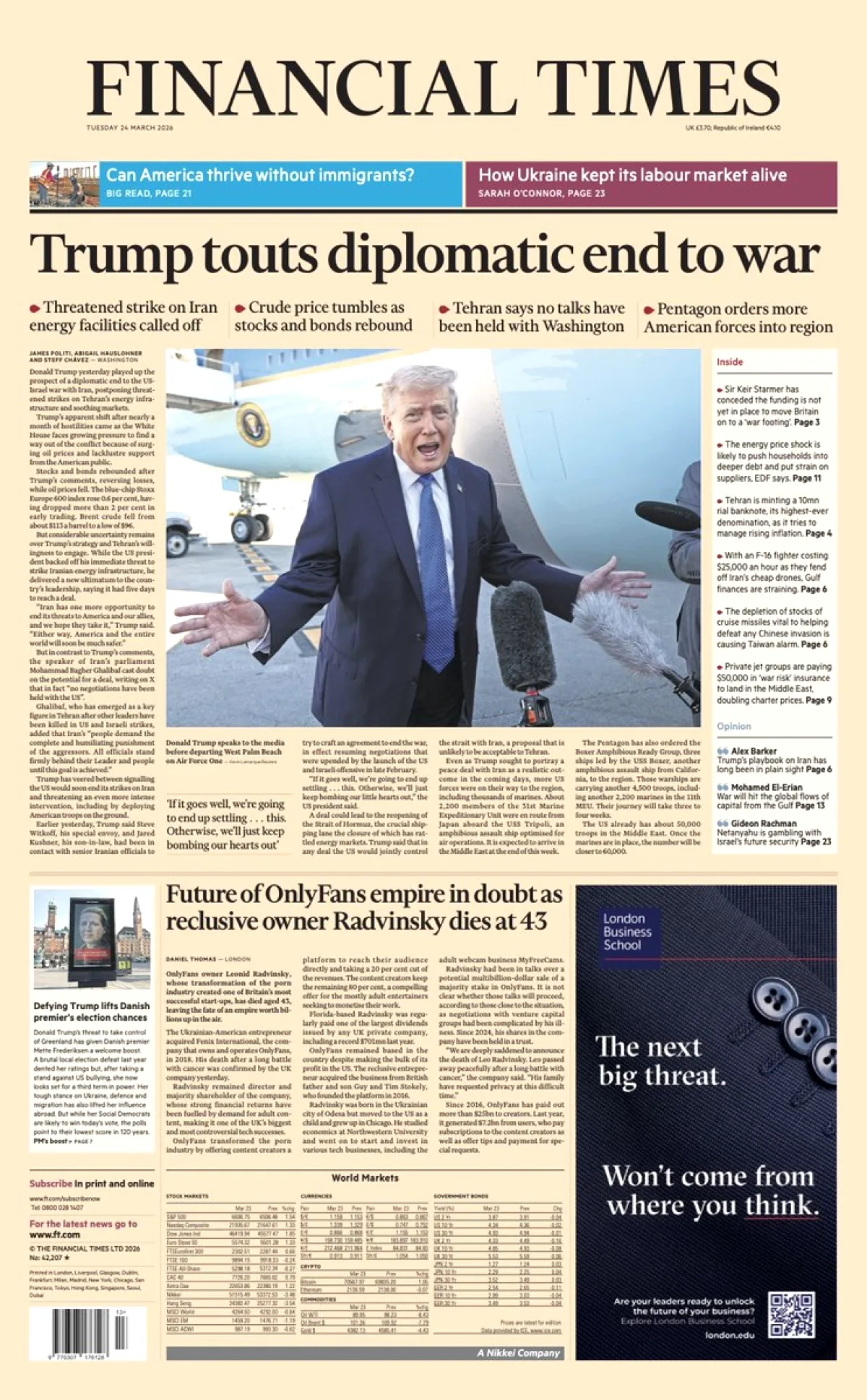 Financial Times: Global Markets Brace for Impact as Central Banks Signal Policy Shift Financial Times: Global Markets Brace for Impact as Central Banks Signal Policy Shift