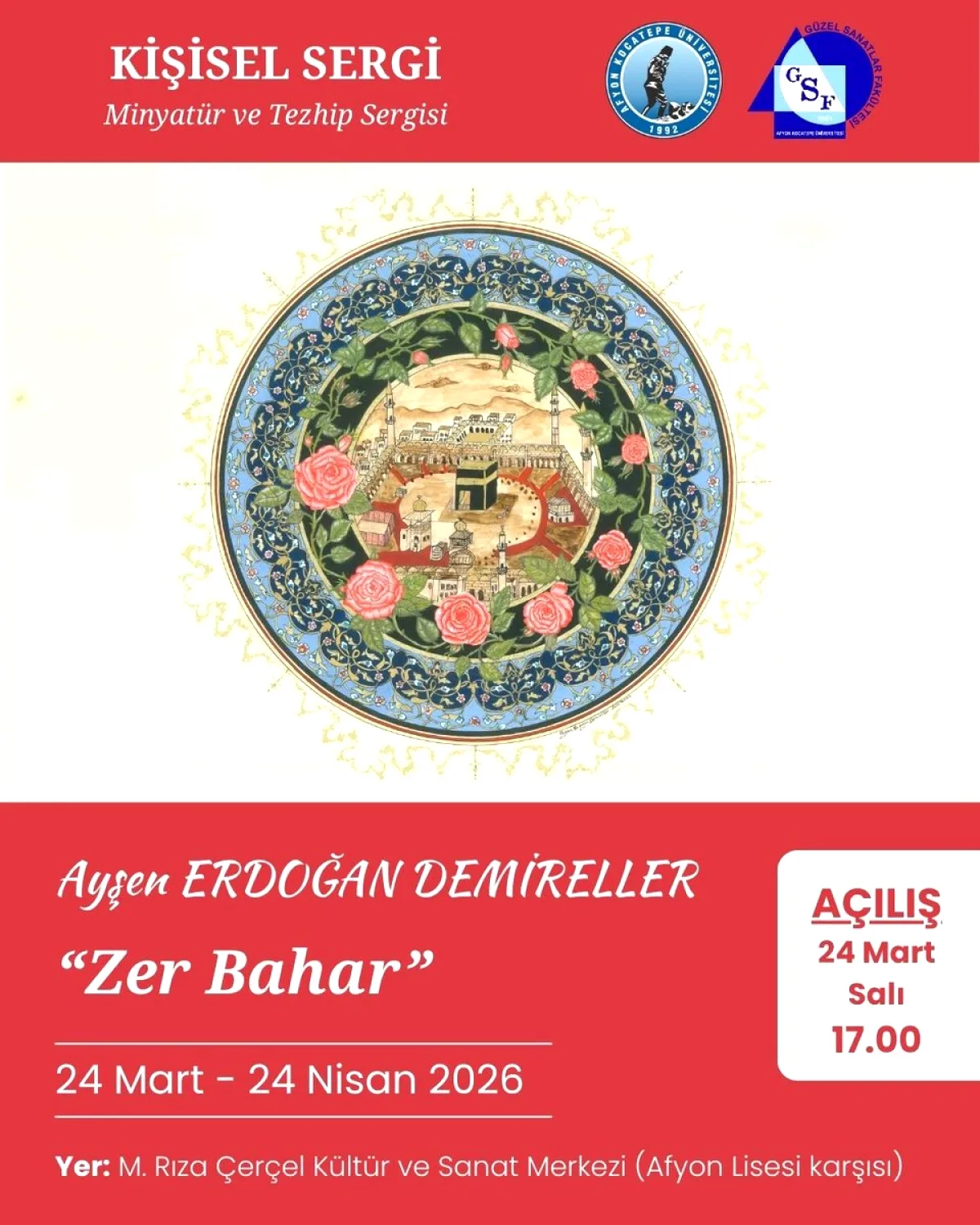 Bugün 17:00'de Açılıyor: Zer Bahar Minyatür ve Tezhip Sergisi Bugün 17:00'de Açılıyor: Zer Bahar Minyatür ve Tezhip Sergisi