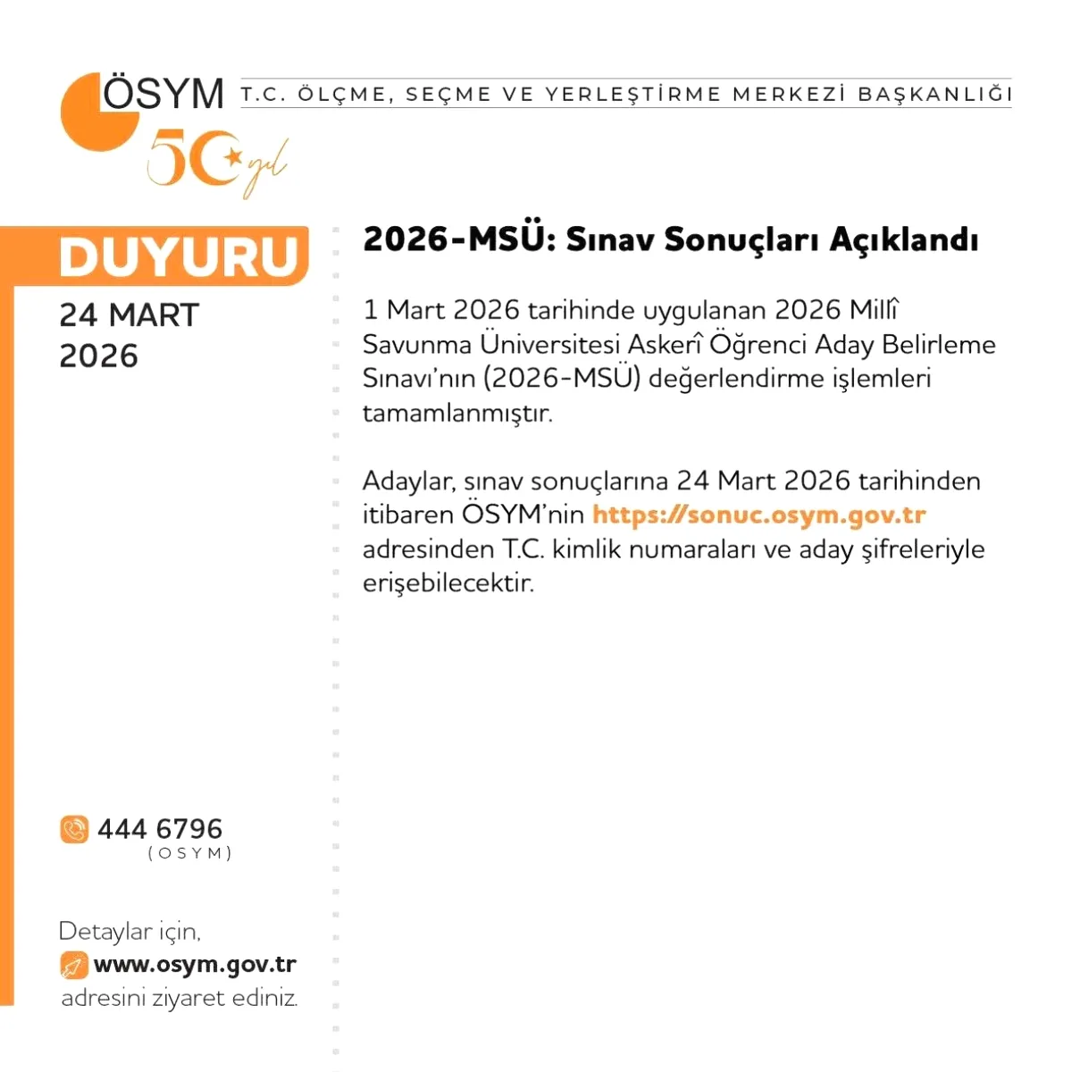 2026 MSÜ Sınav Sonuçları Açıklandı: Sonuçlar Nasıl Öğrenilir? 2026 MSÜ Sınav Sonuçları Açıklandı: Sonuçlar Nasıl Öğrenilir?