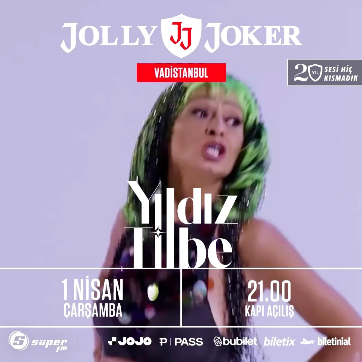 Yıldız Tilbe, 1 Nisan 2026'da Jolly Joker Vadistanbul Sahnesinde Yıldız Tilbe, 1 Nisan 2026'da Jolly Joker Vadistanbul Sahnesinde