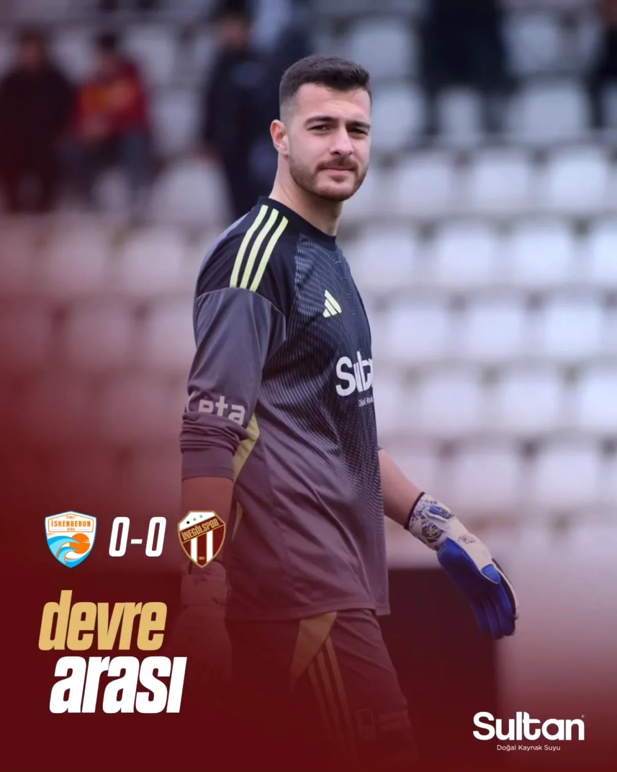 İskenderunspor ile Sultan Su İnegölspor Devre Arasında Golsüz Berabere İskenderunspor ile Sultan Su İnegölspor Devre Arasında Golsüz Berabere