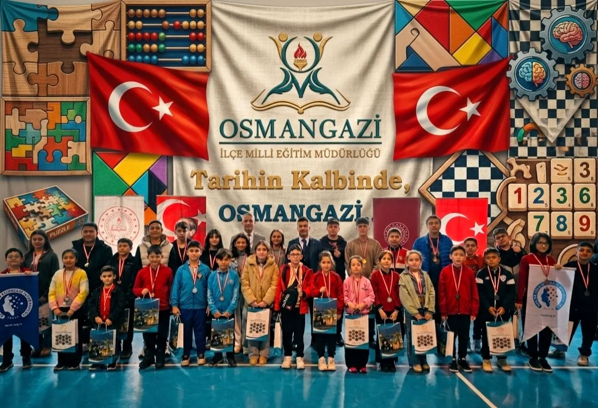 Bursa Osmangazi'de Akıl ve Zekâ Oyunları İlçe Finalinde Öğrenciler İlçe Müdürü İle Buluştu Bursa Osmangazi'de Akıl ve Zekâ Oyunları İlçe Finalinde Öğrenciler İlçe Müdürü İle Buluştu