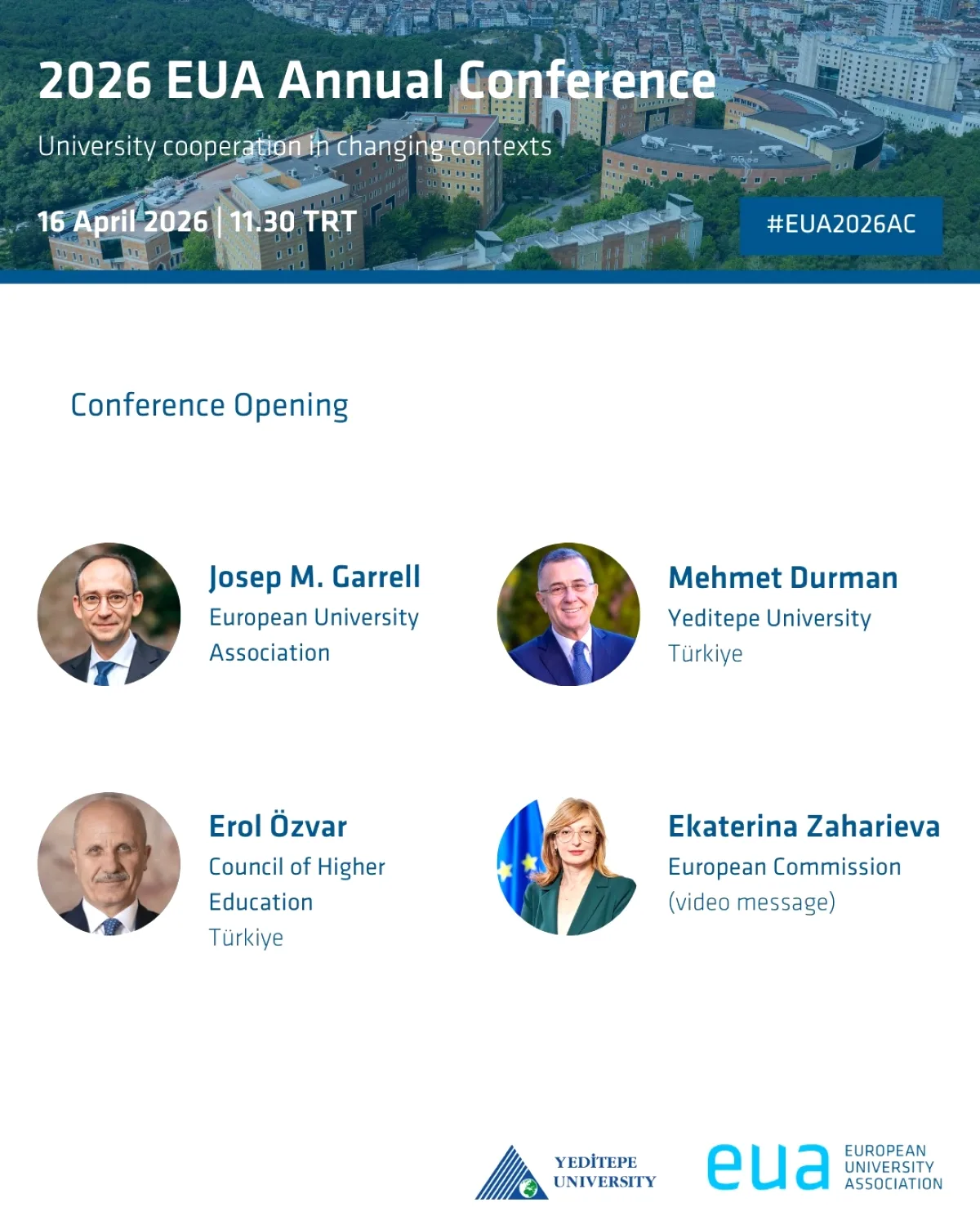 İstanbul'da 2026 EUA Konferansı: Üniversitelerin Geleceği Tartışılacak İstanbul'da 2026 EUA Konferansı: Üniversitelerin Geleceği Tartışılacak