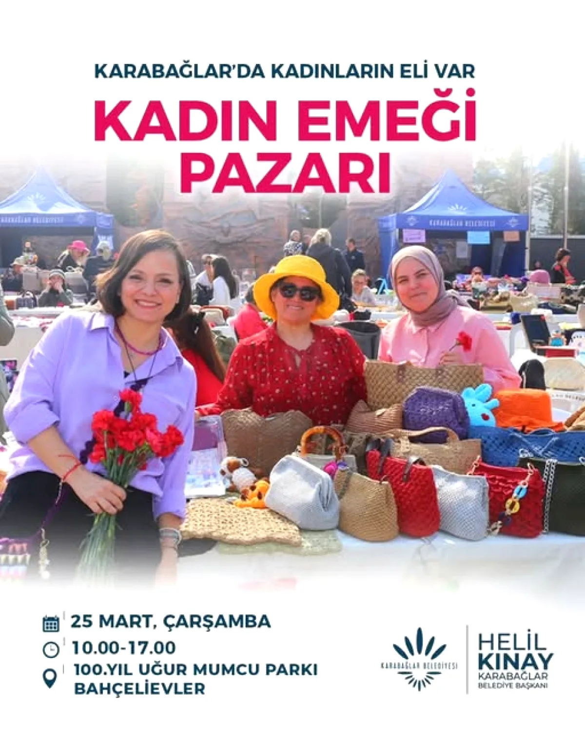 Karabağlar'da Kadın Emeği Pazarı Açılıyor: 25 Mart'ta El Emeği Ürünler Sergileniyor Karabağlar'da Kadın Emeği Pazarı Açılıyor: 25 Mart'ta El Emeği Ürünler Sergileniyor