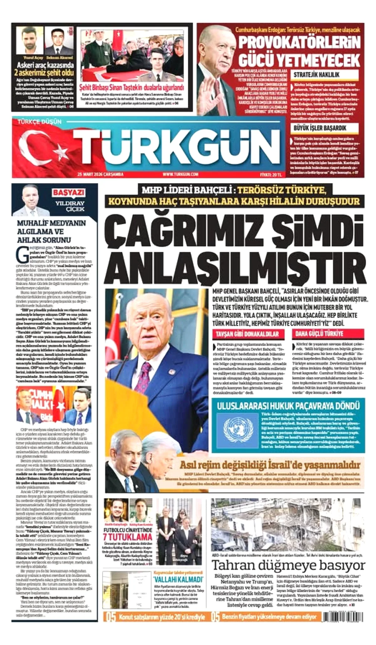 MHP Ankara İl Başkanlığı — Türkgün Gazetesi 25 Mart 2026 Baskısı MHP Ankara İl Başkanlığı — Türkgün Gazetesi 25 Mart 2026 Baskısı