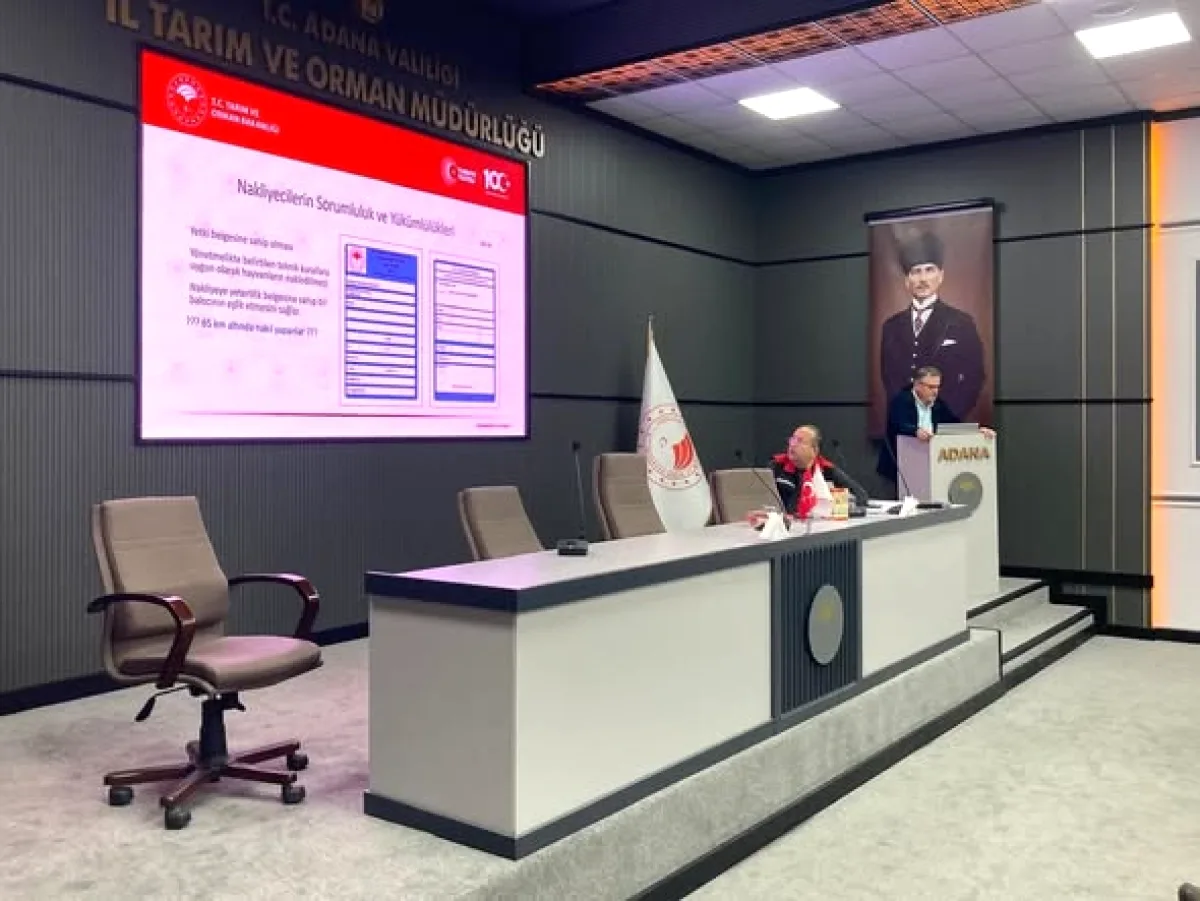 Adana'da Hayvan Refahı Eğitimi: 196 Nakliyeci ve Bakıcı Sertifika Aldı Adana'da Hayvan Refahı Eğitimi: 196 Nakliyeci ve Bakıcı Sertifika Aldı