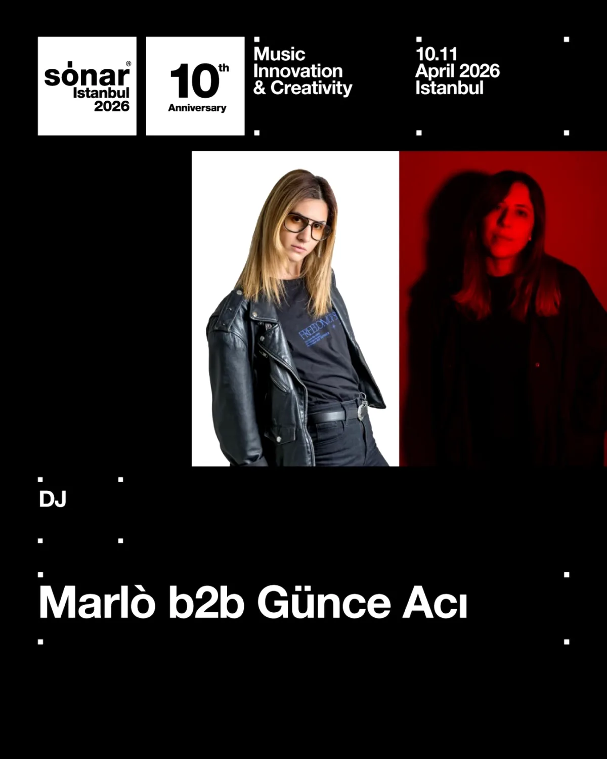 Marlò ve Günce Acı 10 Yılındaki Sónar Istanbul'da B2B Sahne Alacak Marlò ve Günce Acı 10 Yılındaki Sónar Istanbul'da B2B Sahne Alacak