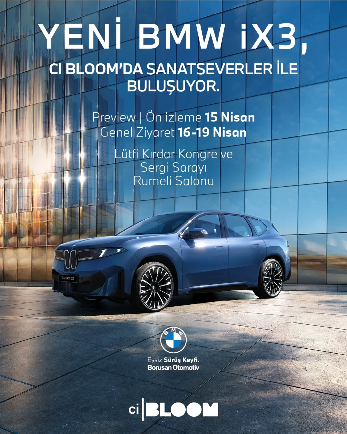805 km Menzilli BMW iX3, Sanat Etkinliğinde Sergilenecek 805 km Menzilli BMW iX3, Sanat Etkinliğinde Sergilenecek