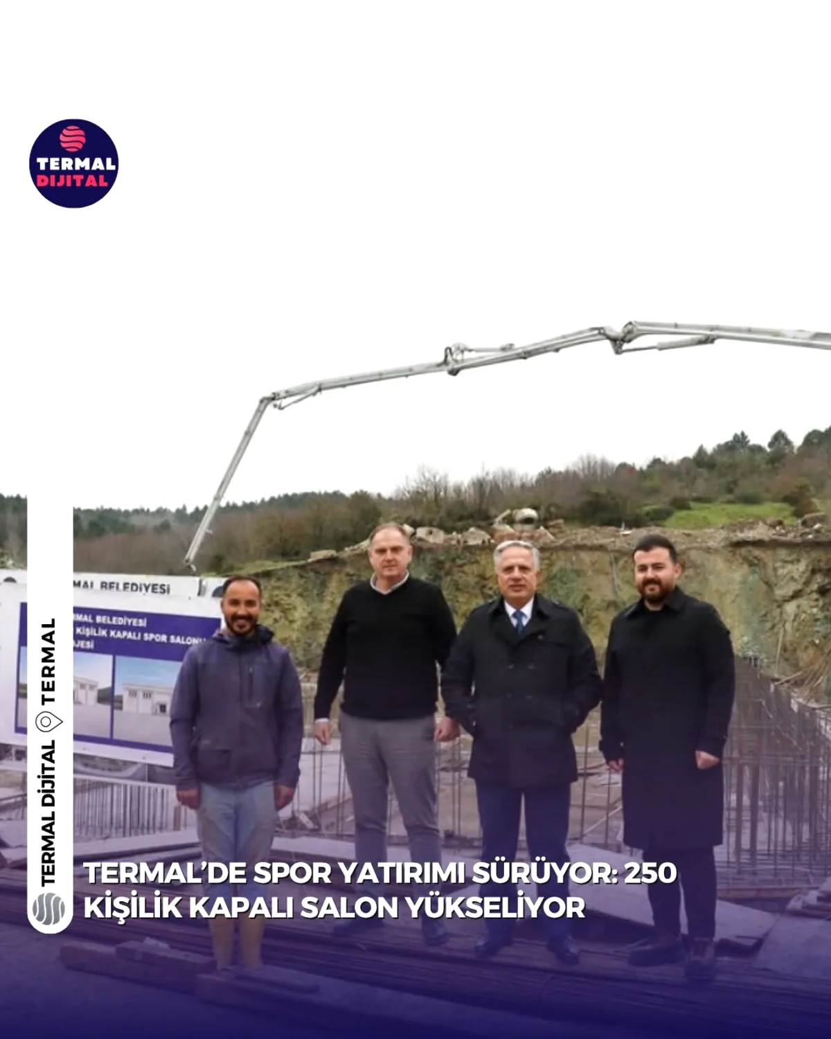 Termal'de 250 Kişilik Kapalı Spor Salonu İçin Geri Sayım Başladı Termal'de 250 Kişilik Kapalı Spor Salonu İçin Geri Sayım Başladı