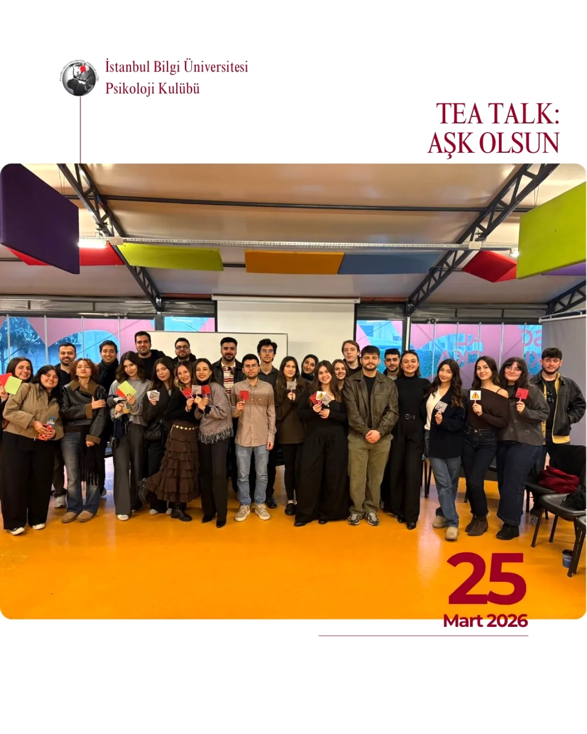 BİLGI Psikoloji Kulübü'nden Dönemin İlk Tea Talk Etkinliği BİLGI Psikoloji Kulübü'nden Dönemin İlk Tea Talk Etkinliği