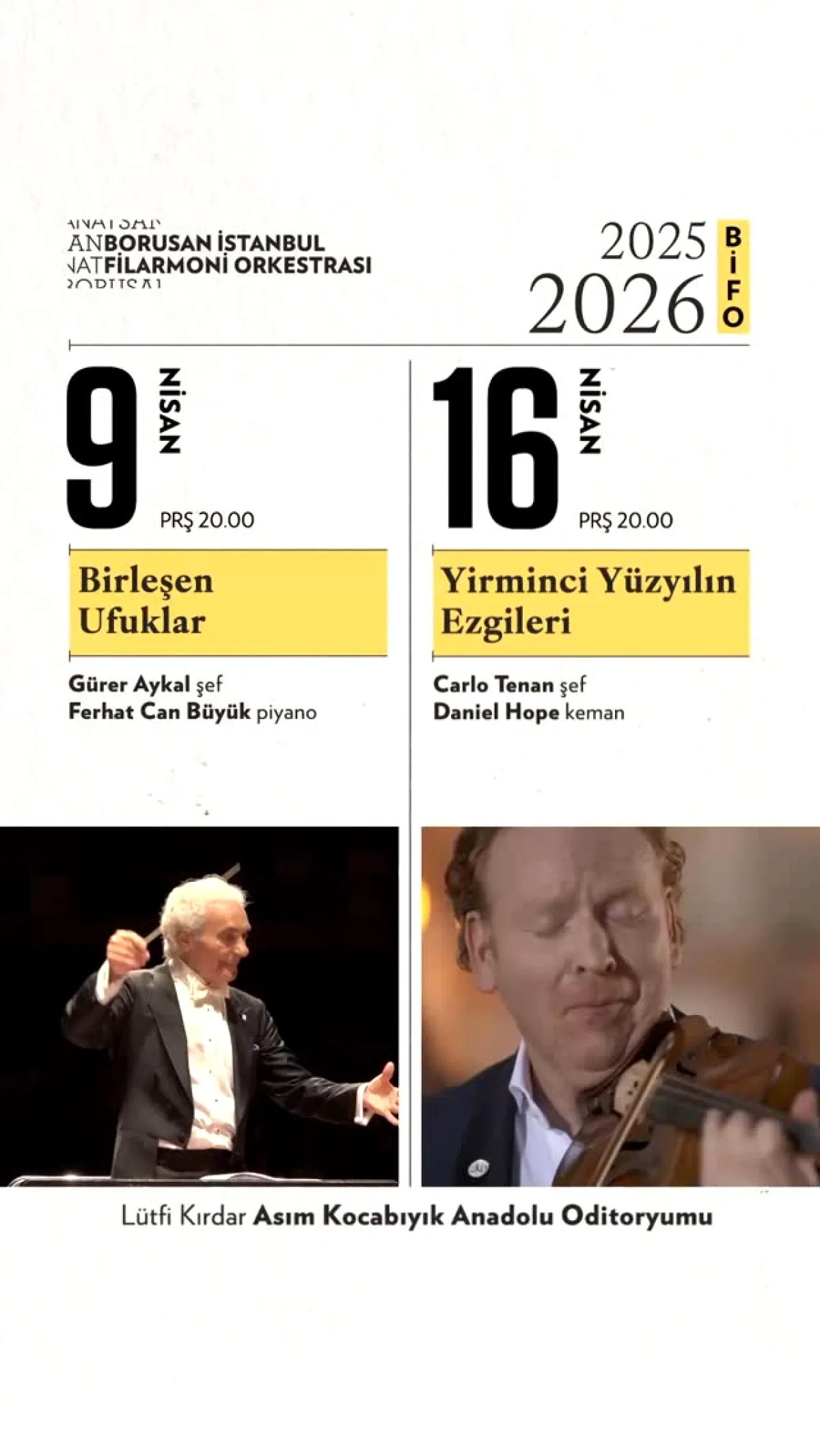 BİFO'da İki Farklı Müzik Akşamı: Program ve Detaylar BİFO'da İki Farklı Müzik Akşamı: Program ve Detaylar