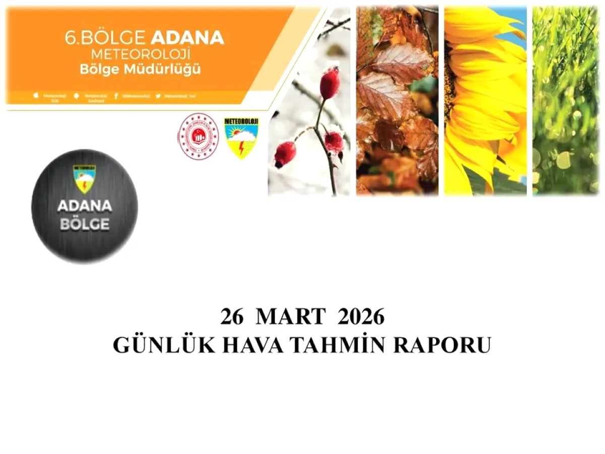 Adana'da 26 Mart Hava Durumu: Parçalı ve Çok Bulutlu, Aralıklı Sağanak Bekleniyor Adana'da 26 Mart Hava Durumu: Parçalı ve Çok Bulutlu, Aralıklı Sağanak Bekleniyor