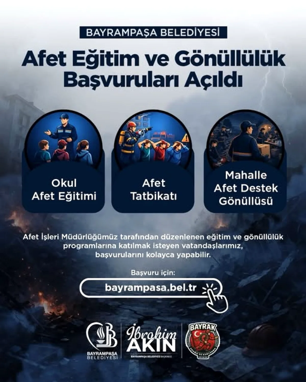 Bayrampaşa'da Afet Eğitimi Başvuruları Açıldı! Kimler Katılabilir? Bayrampaşa'da Afet Eğitimi Başvuruları Açıldı! Kimler Katılabilir?