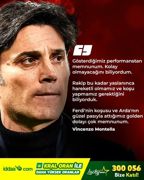 Montella'dan Romanya Maçı Sonrası Açıklama ve Lucky Shop Duyurusu