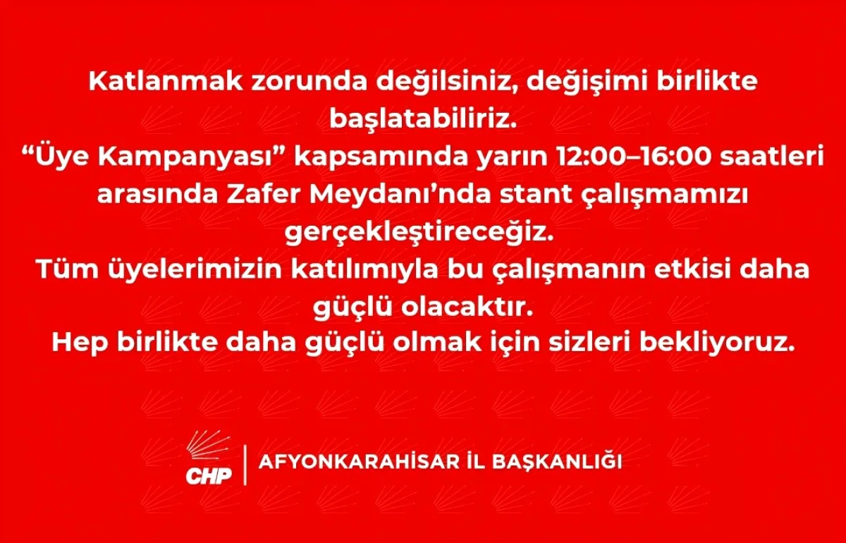 CHP Afyonkarahisar'dan Mesaj: Yoksulluğa Katlanmak Zorunda Değilsiniz CHP Afyonkarahisar'dan Mesaj: Yoksulluğa Katlanmak Zorunda Değilsiniz