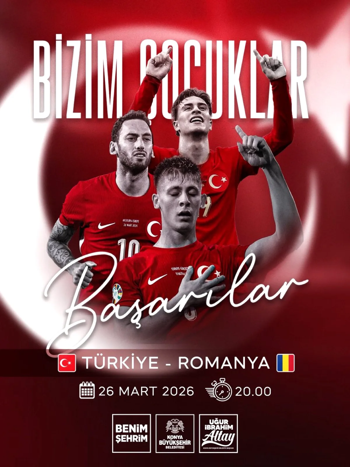 Romanya Karşısında Sahaya Çıkacak A Millî Takımımıza Başarılar Diliyoruz Romanya Karşısında Sahaya Çıkacak A Millî Takımımıza Başarılar Diliyoruz