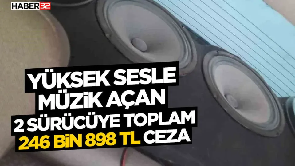 Antalya'da yüksek sesli müzik yapan iki sürücüye rekor ceza görseli