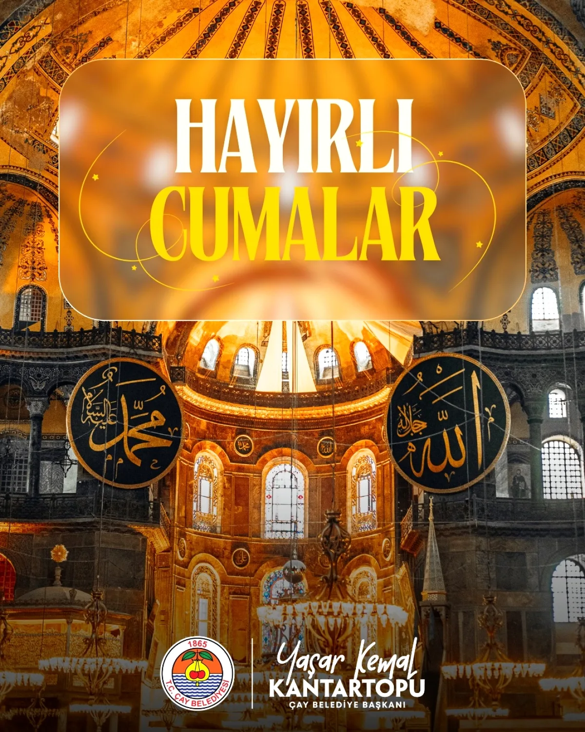 Afyonkarahisar Çay Belediyesi'nin Cuma Mesajı Afyonkarahisar Çay Belediyesi'nin Cuma Mesajı
