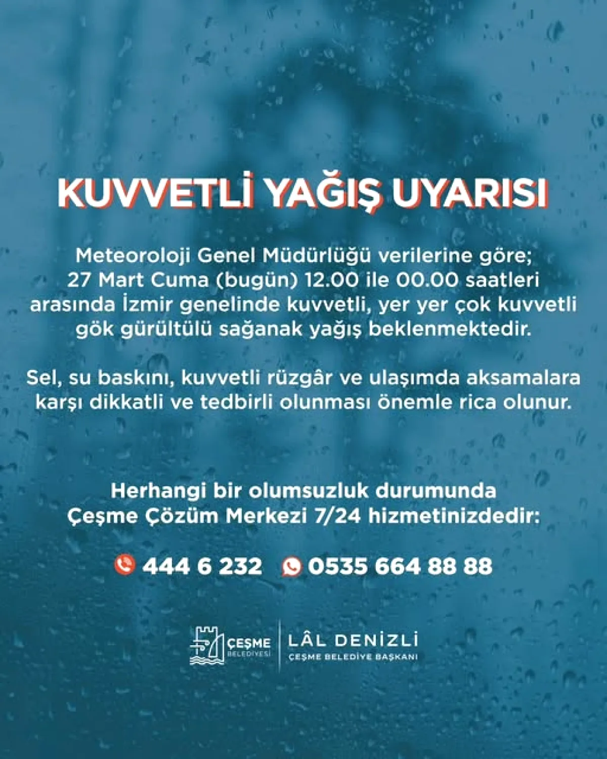 İzmir'de Kuvvetli Sağanak Yağış ve Sel Uyarısı: Meteoroloji Alarm Verdi İzmir'de Kuvvetli Sağanak Yağış ve Sel Uyarısı: Meteoroloji Alarm Verdi