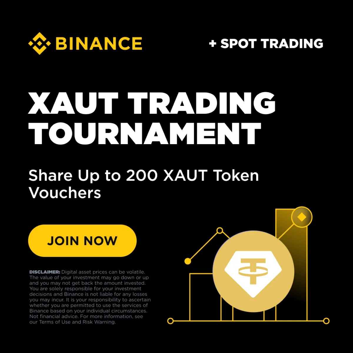Binance XAUT Turnuvası Başladı: 200 XAUT Ödülü Sizi Bekliyor Binance XAUT Turnuvası Başladı: 200 XAUT Ödülü Sizi Bekliyor