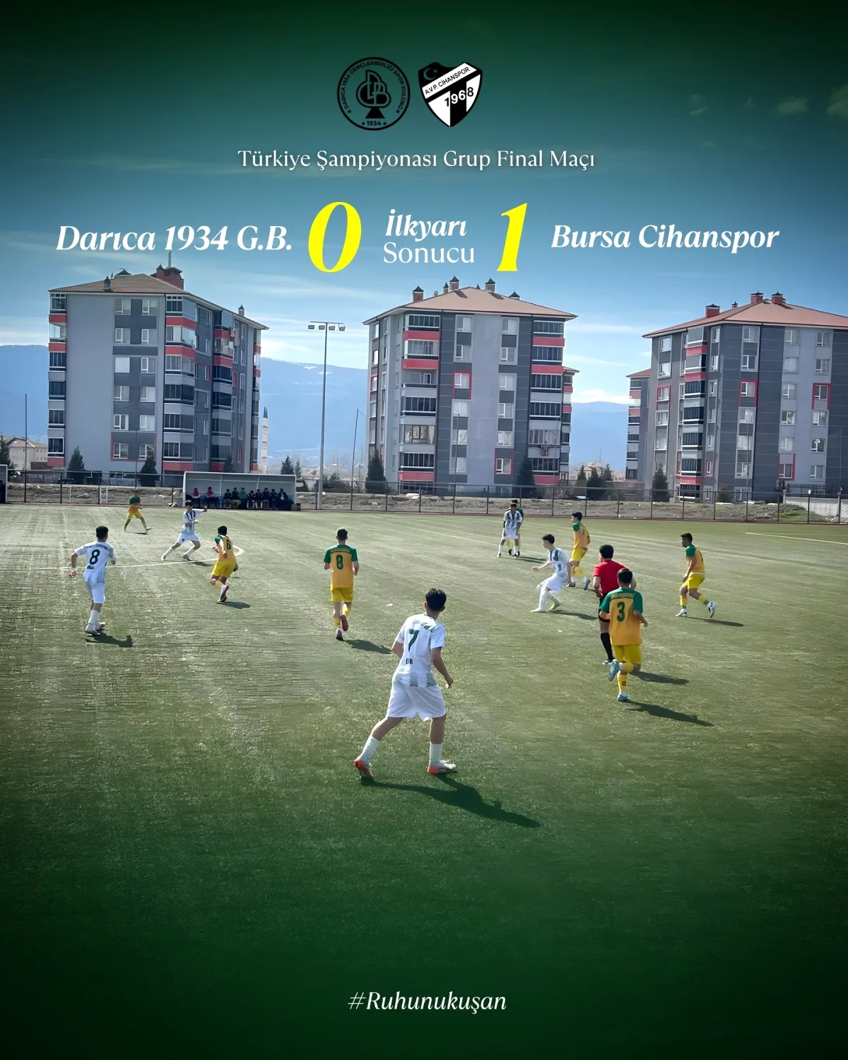 Darıca 1934 G.B. İlk Yarıyı Geride Tamamladı: 0-1 Darıca 1934 G.B. İlk Yarıyı Geride Tamamladı: 0-1