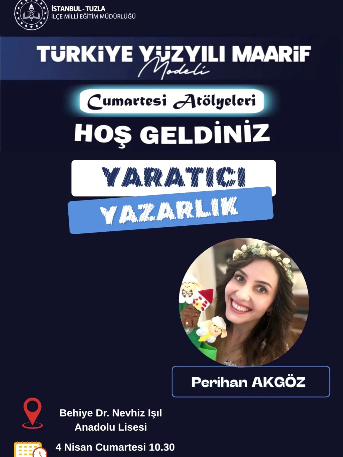 Tuzla'da Öğretmenler İçin Yaratıcı Yazarlık Atölyesi: 4 Nisan'da Tuzla'da Öğretmenler İçin Yaratıcı Yazarlık Atölyesi: 4 Nisan'da