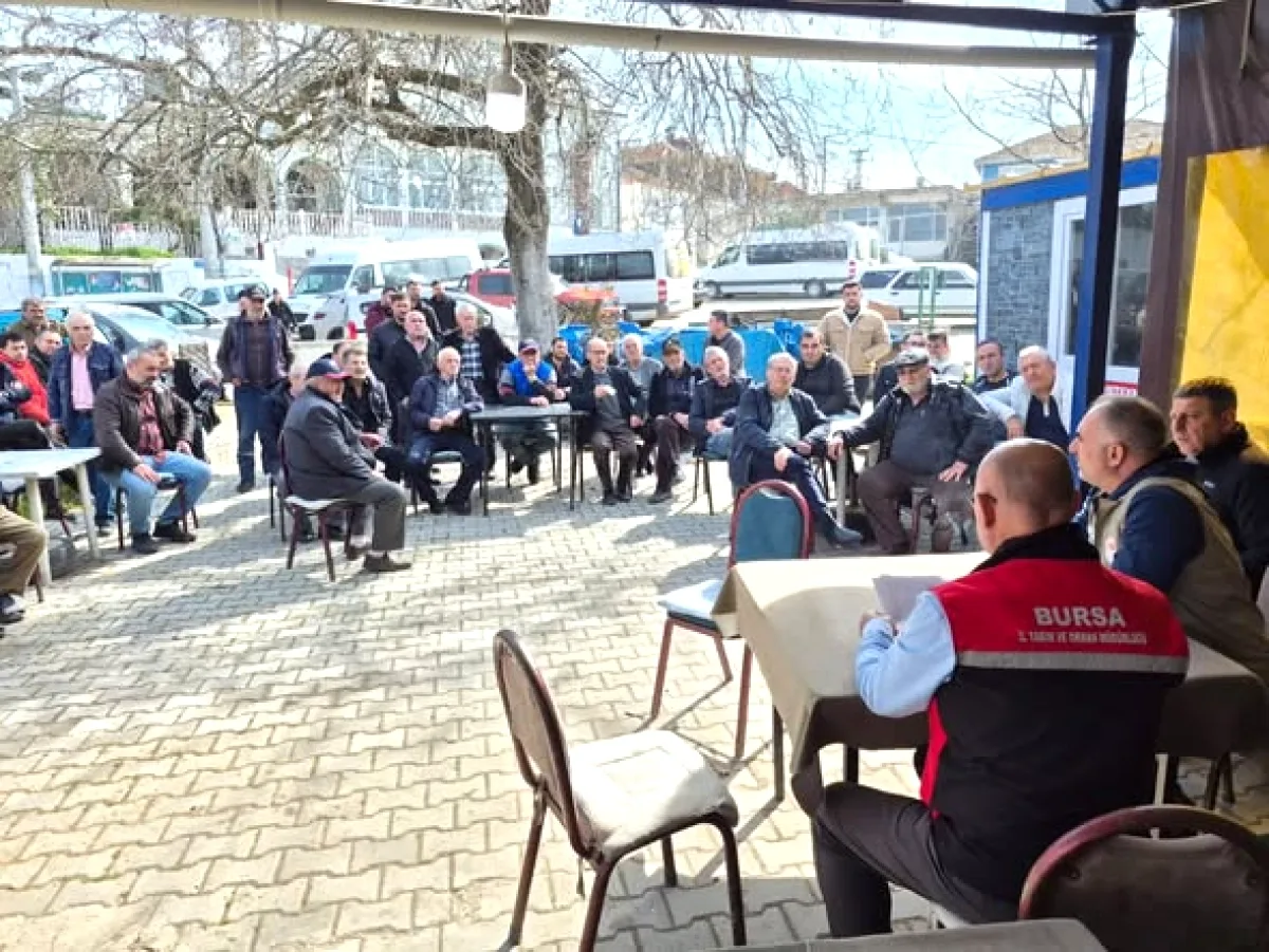 Mudanya'da Çiftçiler Bitki Koruma Eğitimine Yoğun İlgi Gösterdi Mudanya'da Çiftçiler Bitki Koruma Eğitimine Yoğun İlgi Gösterdi