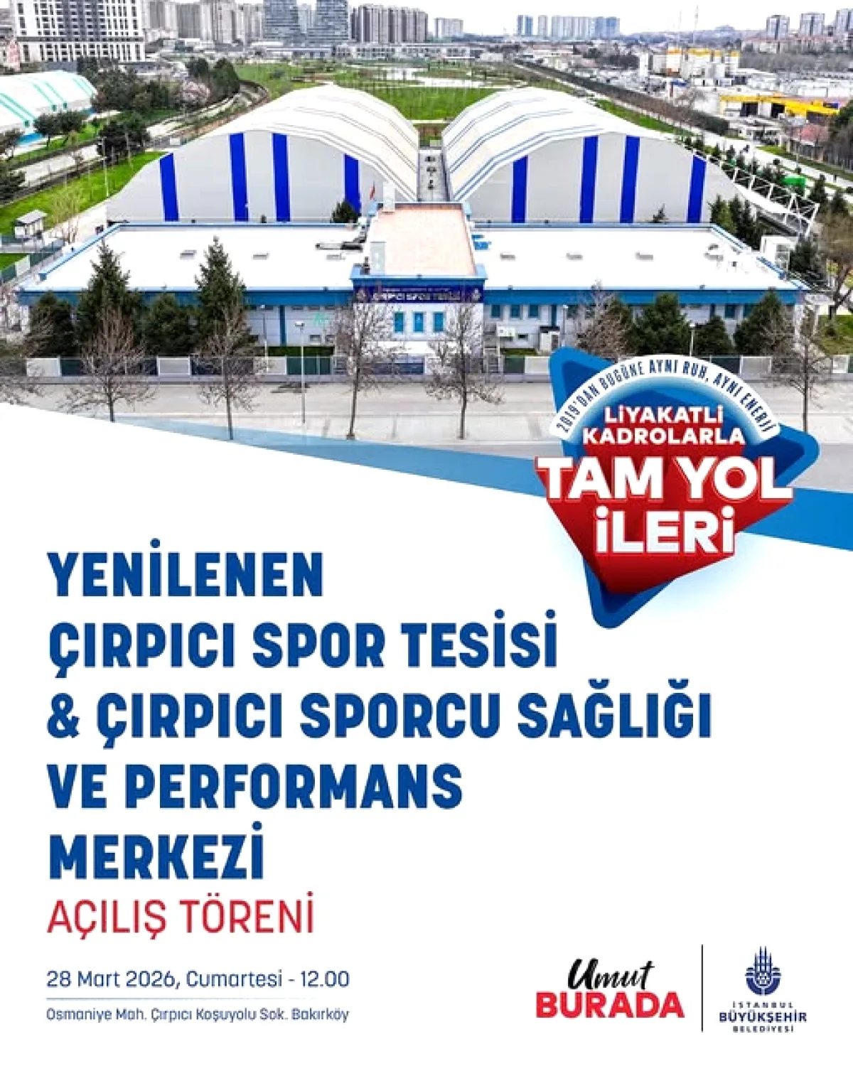 Çırpıcı Spor Tesisi 28 Mart'ta Açılıyor: Bakırköy'de Modern Tesis Çırpıcı Spor Tesisi 28 Mart'ta Açılıyor: Bakırköy'de Modern Tesis