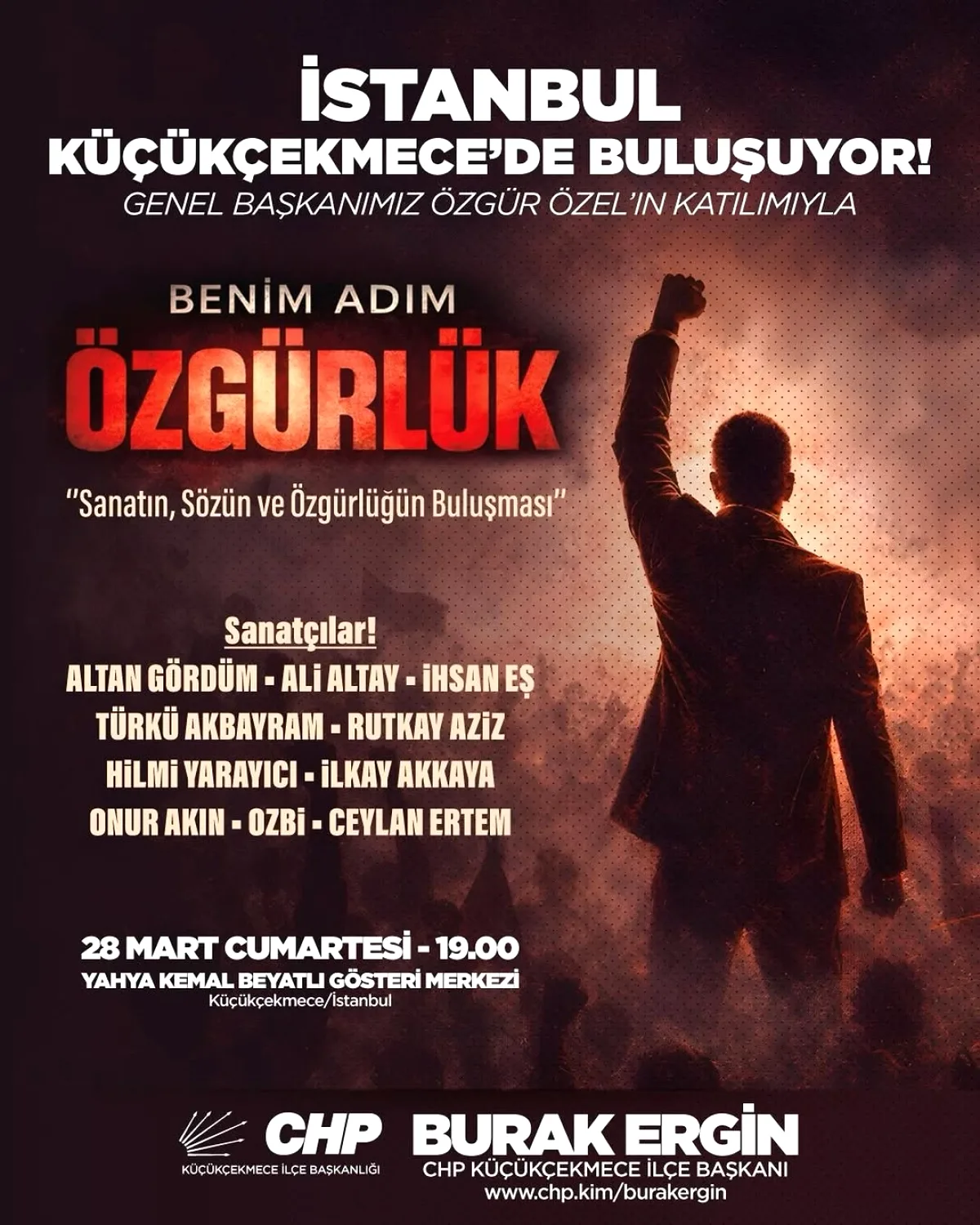 Küçükçekmece'de Özgür Özel'li 'Benim Adım Özgürlük' Buluşması Küçükçekmece'de Özgür Özel'li 'Benim Adım Özgürlük' Buluşması
