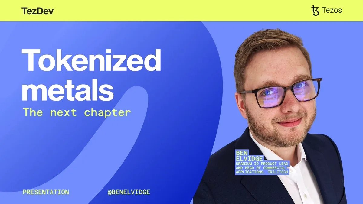 TezDev 2026: Ben Elvidge Cannes'te Tokenized Metals Sunacak TezDev 2026: Ben Elvidge Cannes'te Tokenized Metals Sunacak